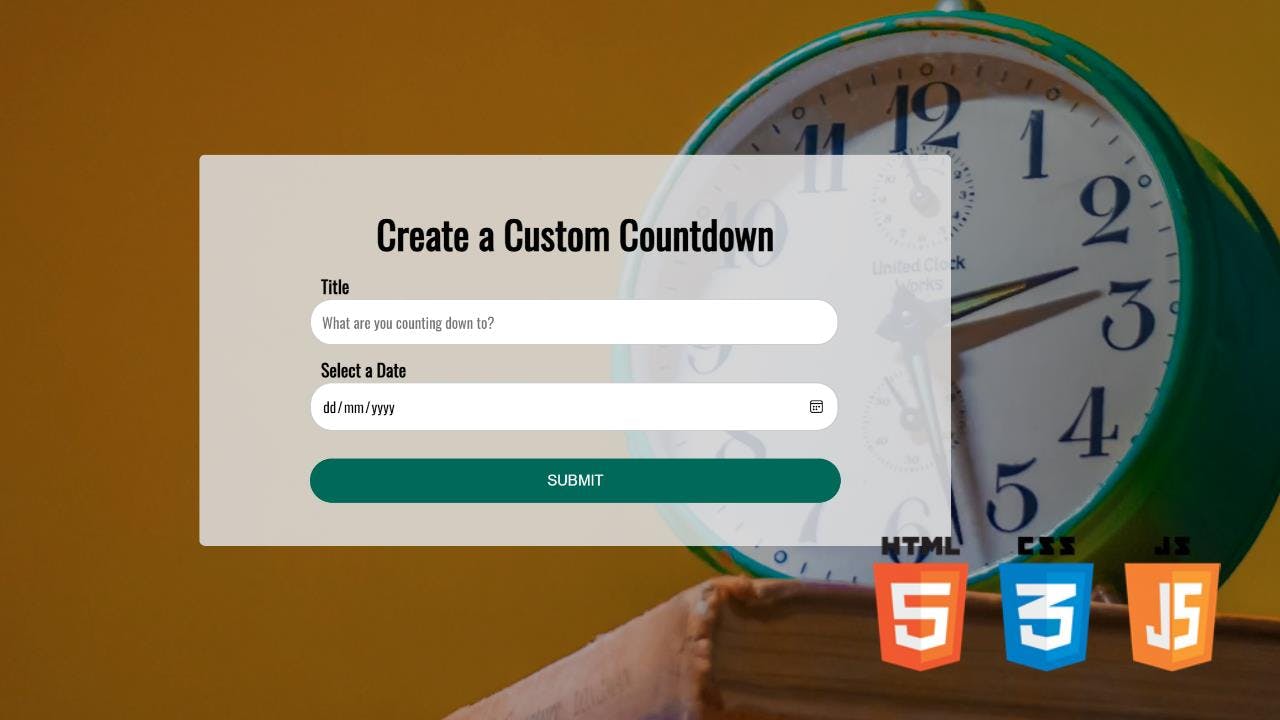 Custom Countdown Webpage