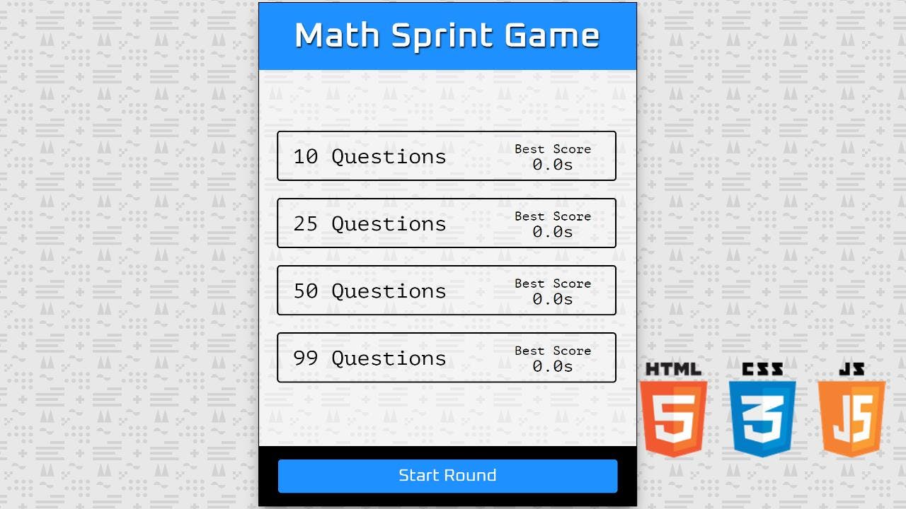 Maths Sprint Game